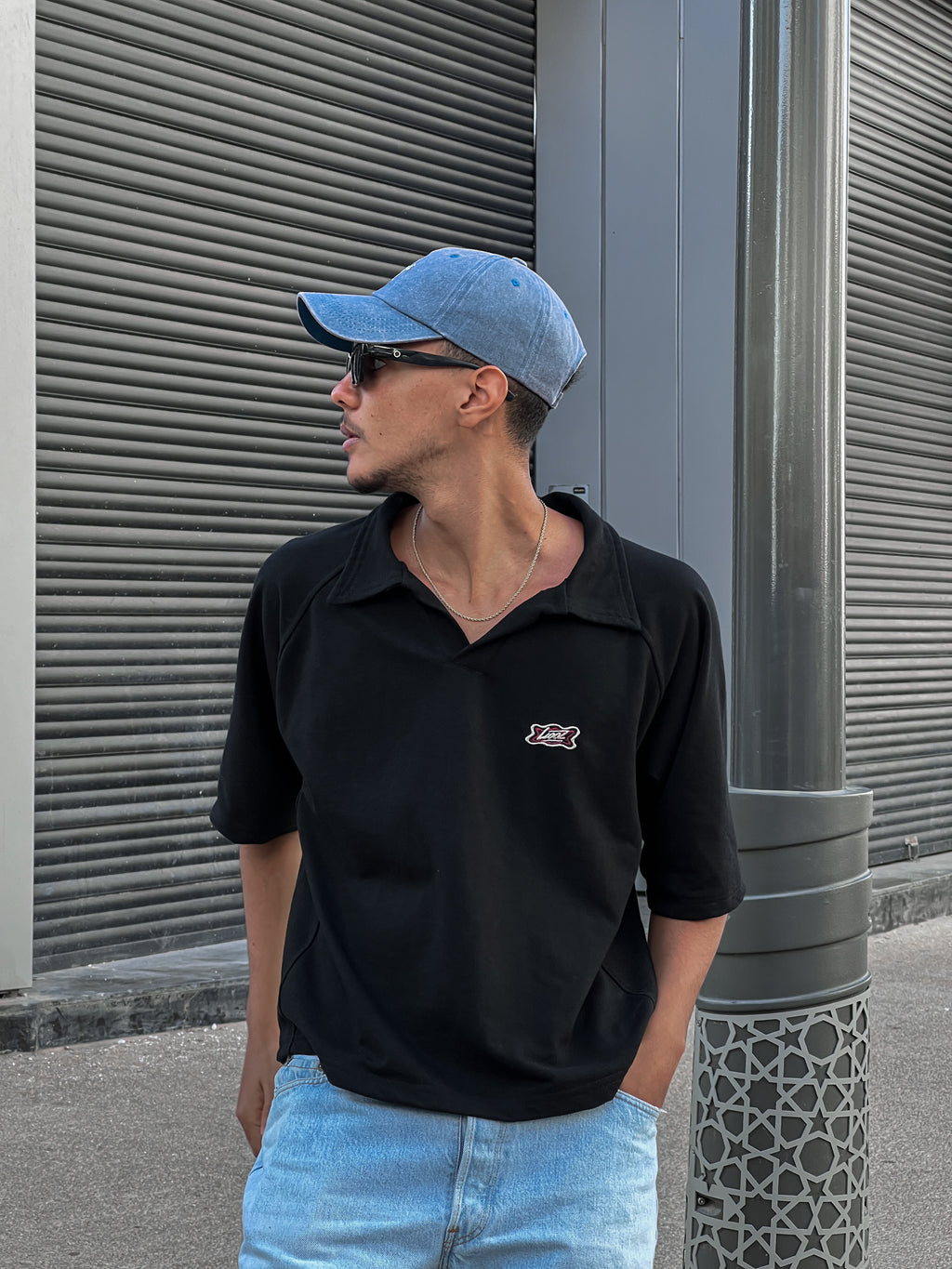 LIOOZ RELAXED POLO (black)