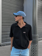 LIOOZ RELAXED POLO (black)