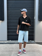 LIOOZ RELAXED POLO (black)