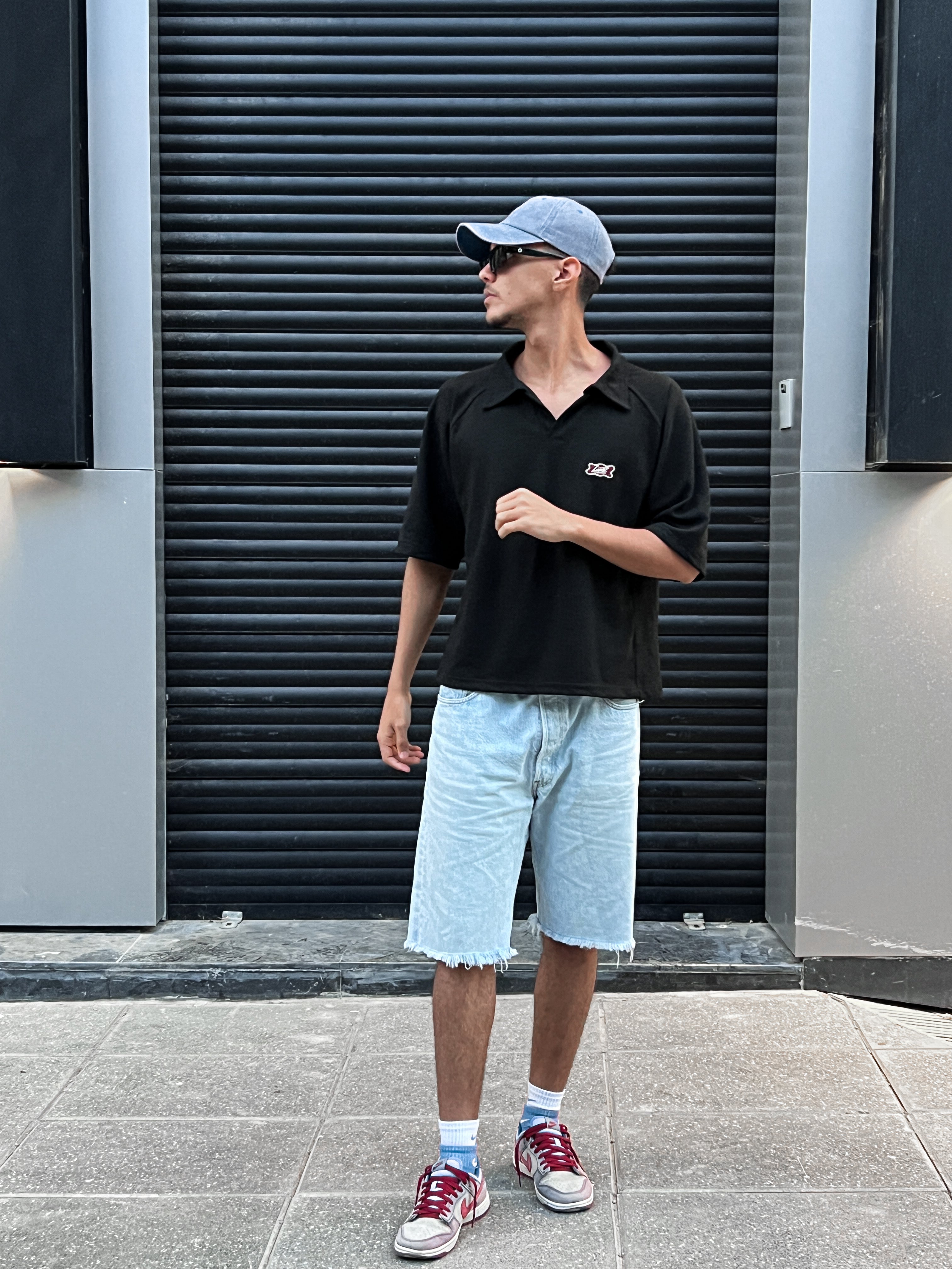 LIOOZ RELAXED POLO (black)